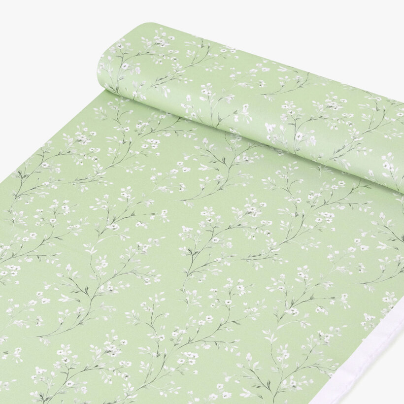 Stof met tefloncoating voor tafelkleden - Jasmijn bloemen