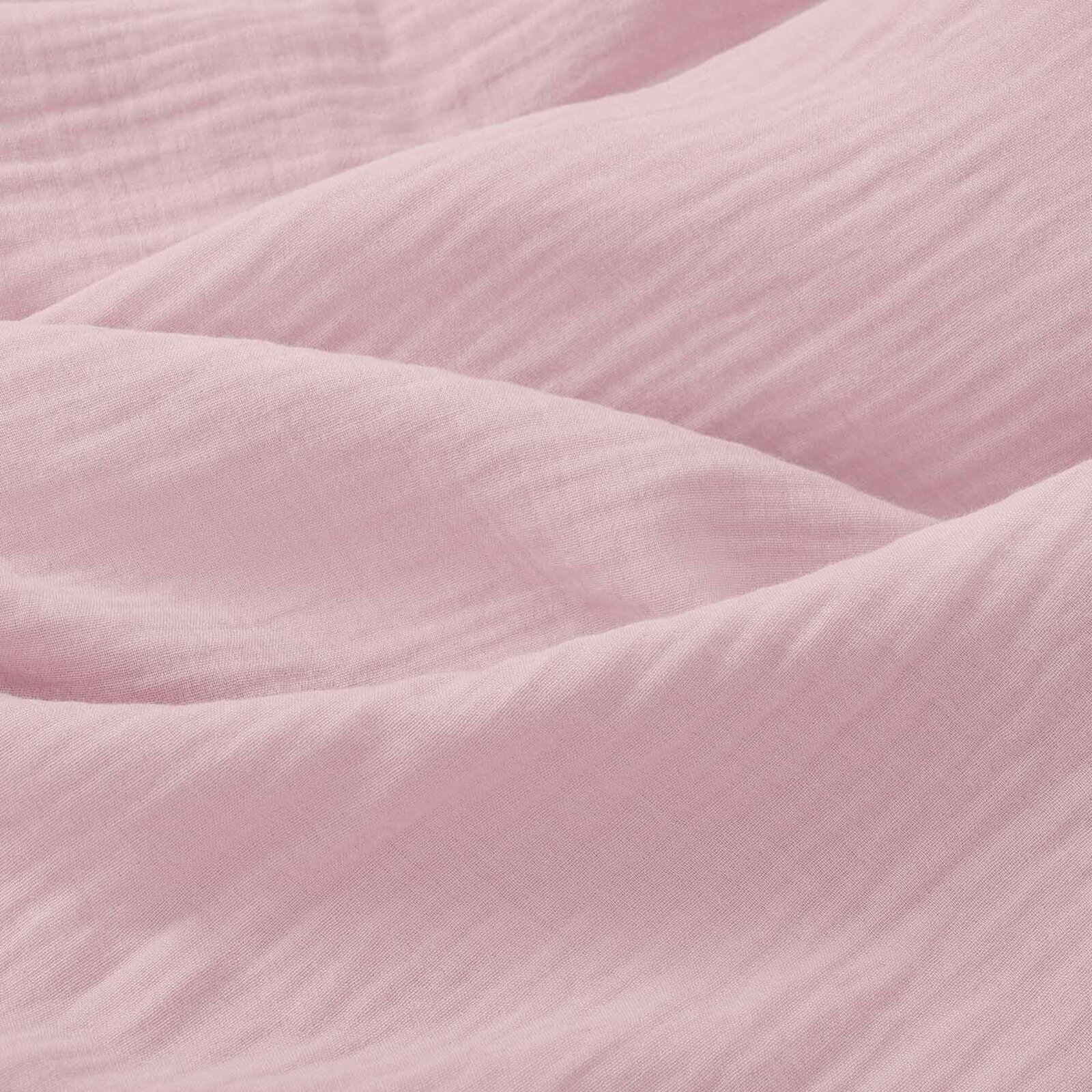 Mousseline stof - pastel roze