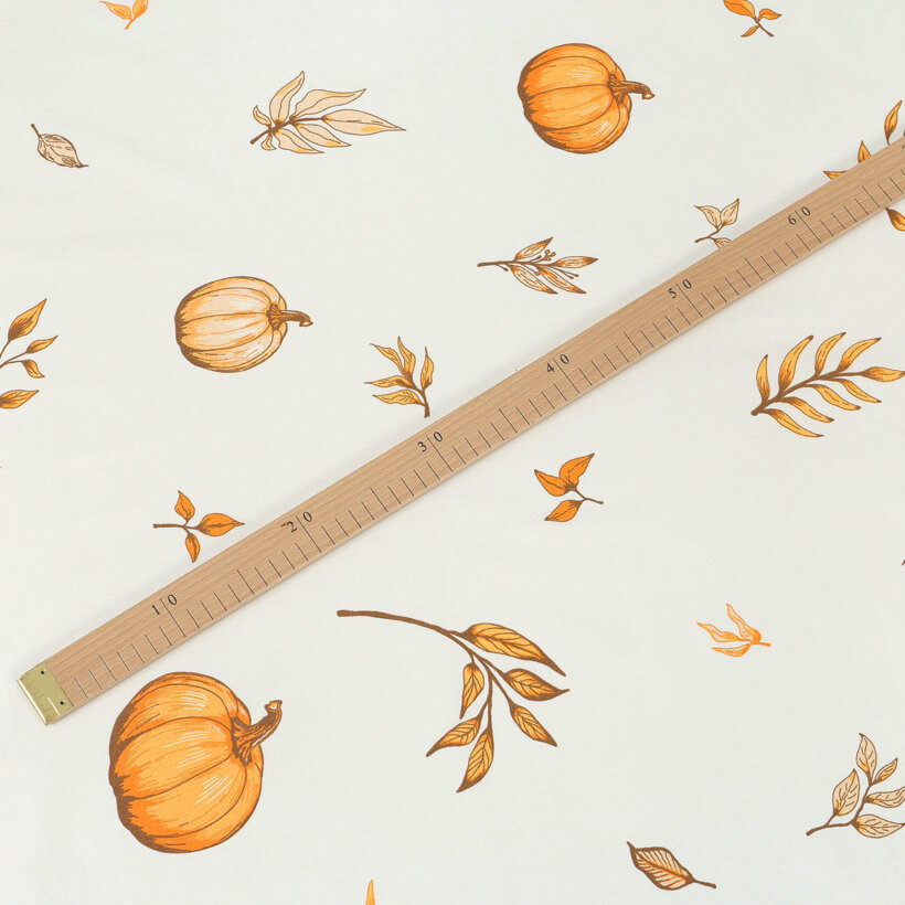 Katoen renforcé - Herfst pompoenen en blaadjes