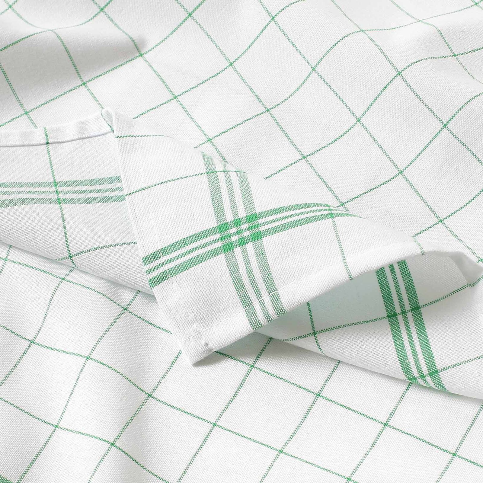 Keuken katoenen theedoek - Groene streepjes