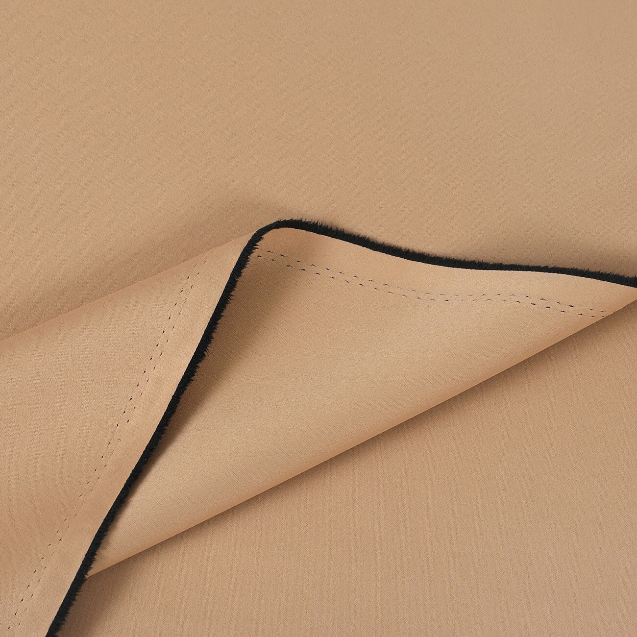 Verduisterende stof Blackout met satijnglans - goudkleurig beige