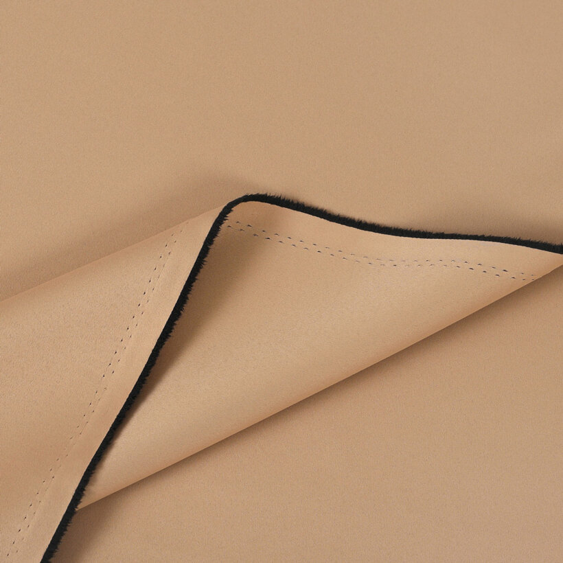 Verduisterende stof Blackout met satijnglans - goudkleurig beige