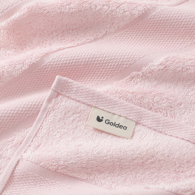 Bamboe handdoek/badhanddoek - pastelroze