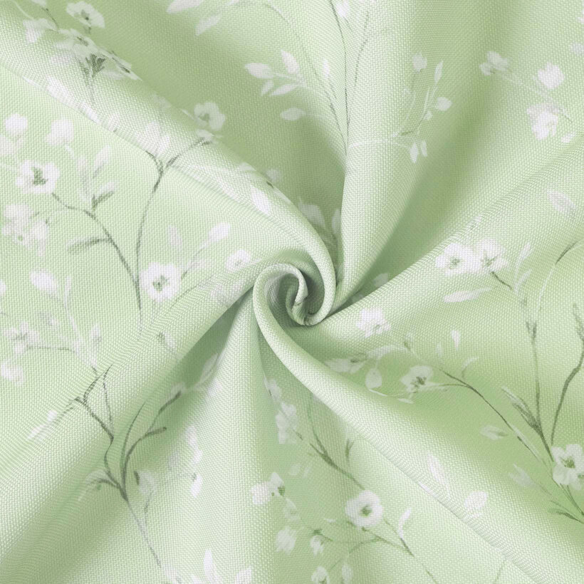 Stof met tefloncoating voor tafelkleden - Jasmijn bloemen