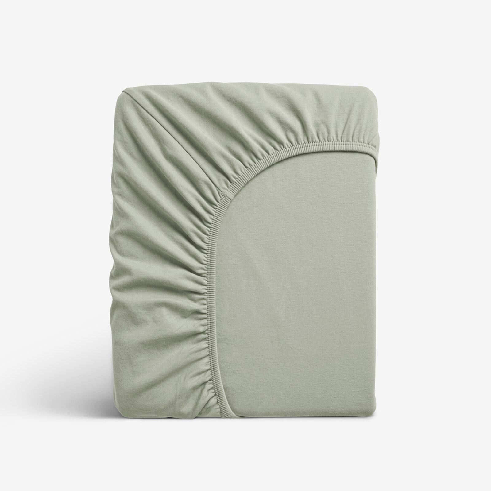 Jersey elastisch laken - saliegroen
