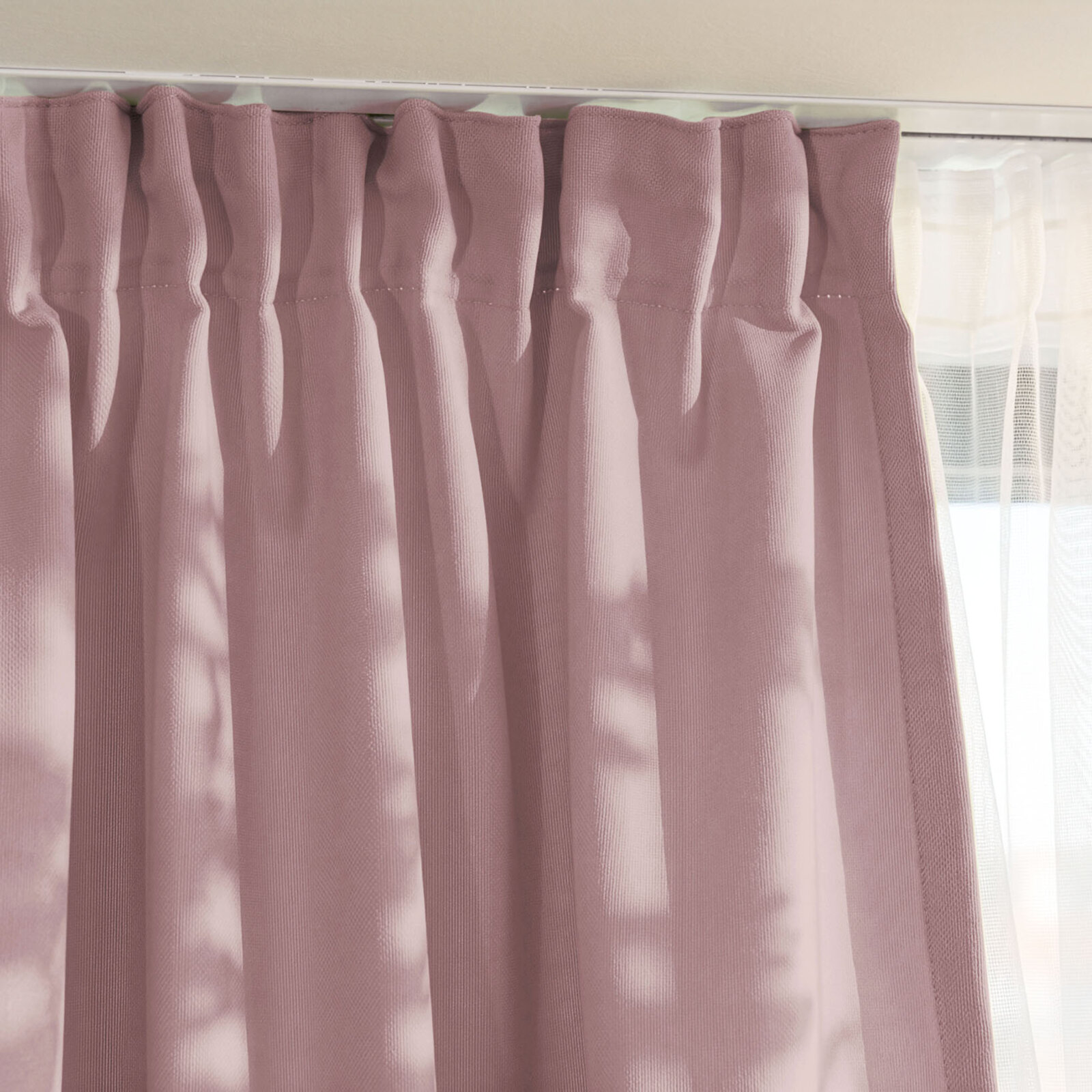 Decoratief gordijn Marbella - oudroze