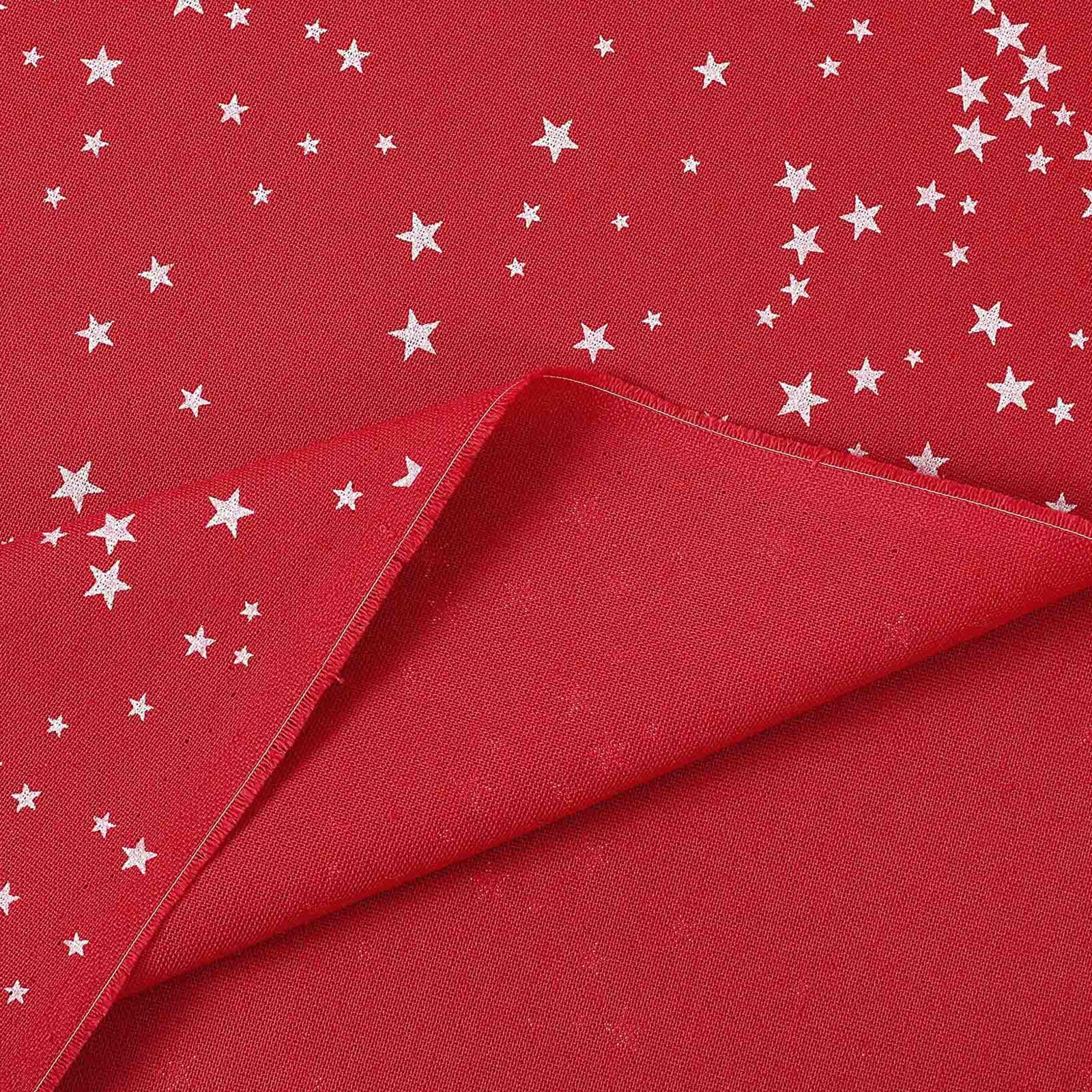 Decoratiestof Valencia - Sterretjes op rood