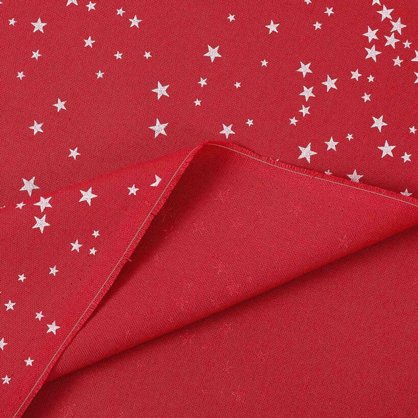 Decoratiestof Valencia - Sterretjes op rood