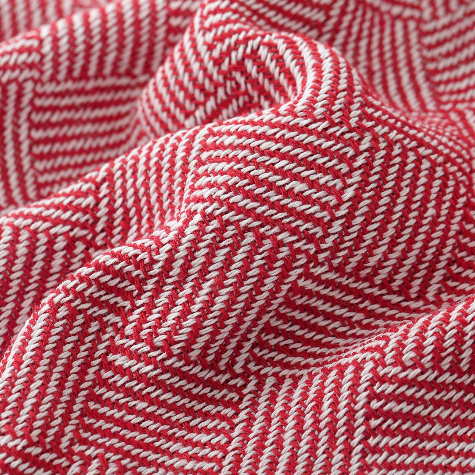 Katoenen deken Mozaika - rood