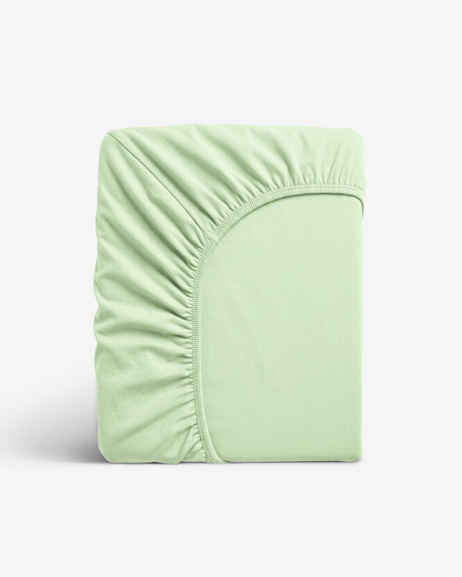 Jersey elastisch laken - lichtgroen