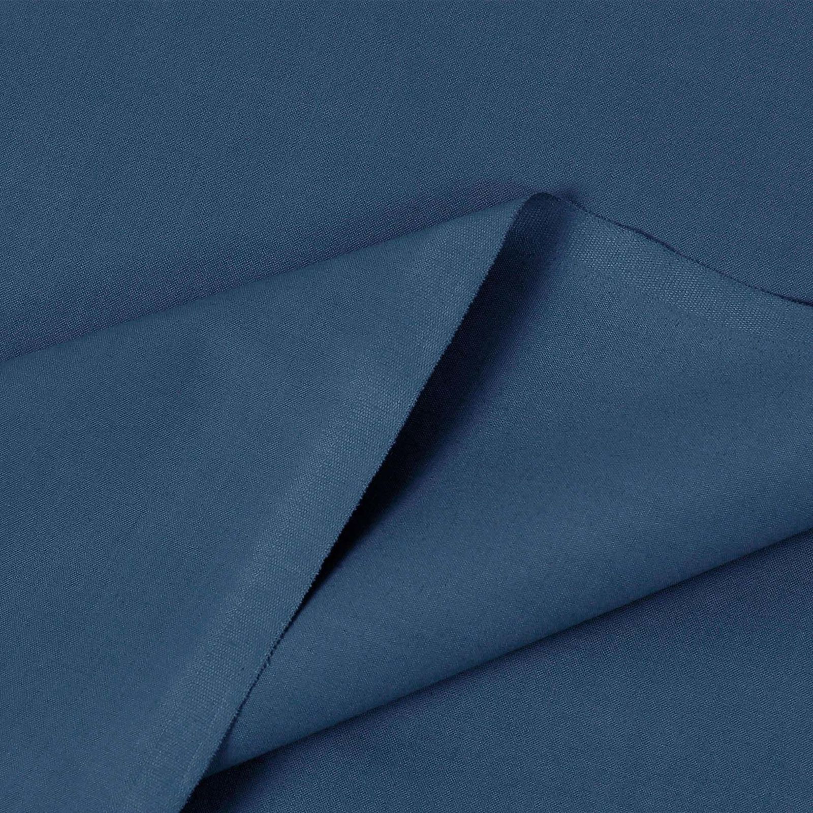 Katoenen effen stof - renforcé Suzy - marine blauw