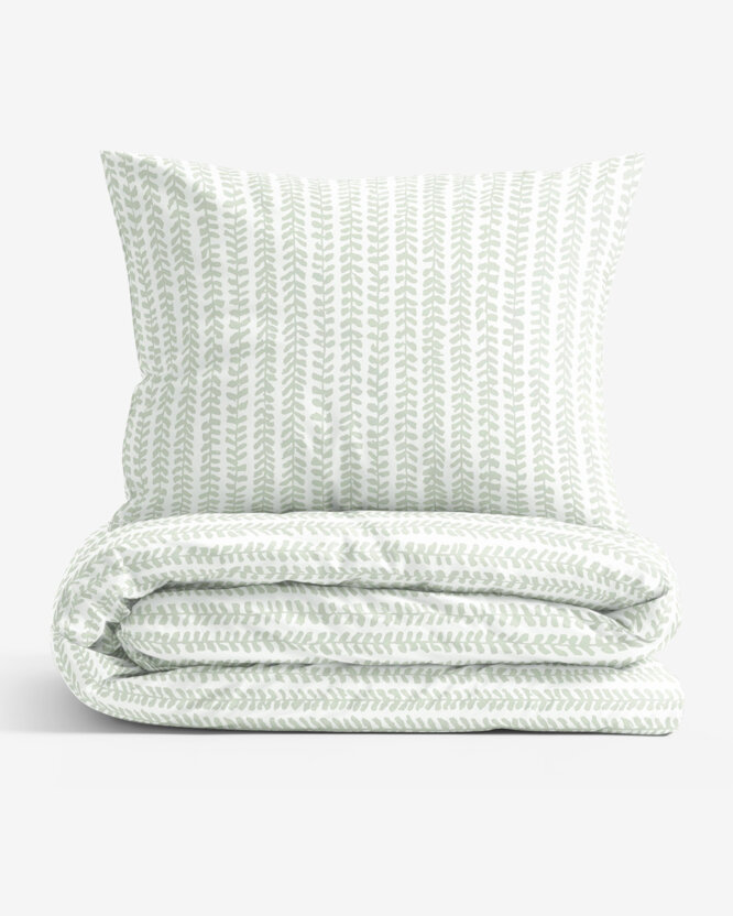 Katoenen beddengoed - Scandinavische blaadjes