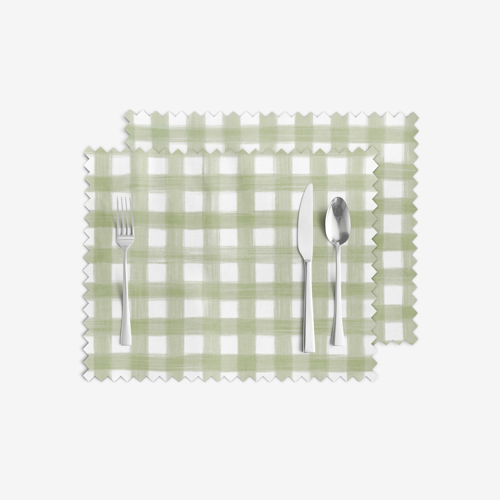 Teflon placemat - Landelijke ruiten - set van 2 stuks