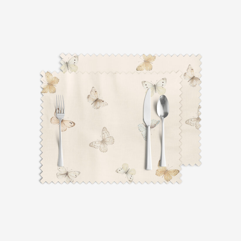 Teflon tafelplacemat - Vlinders - set 2 stuks