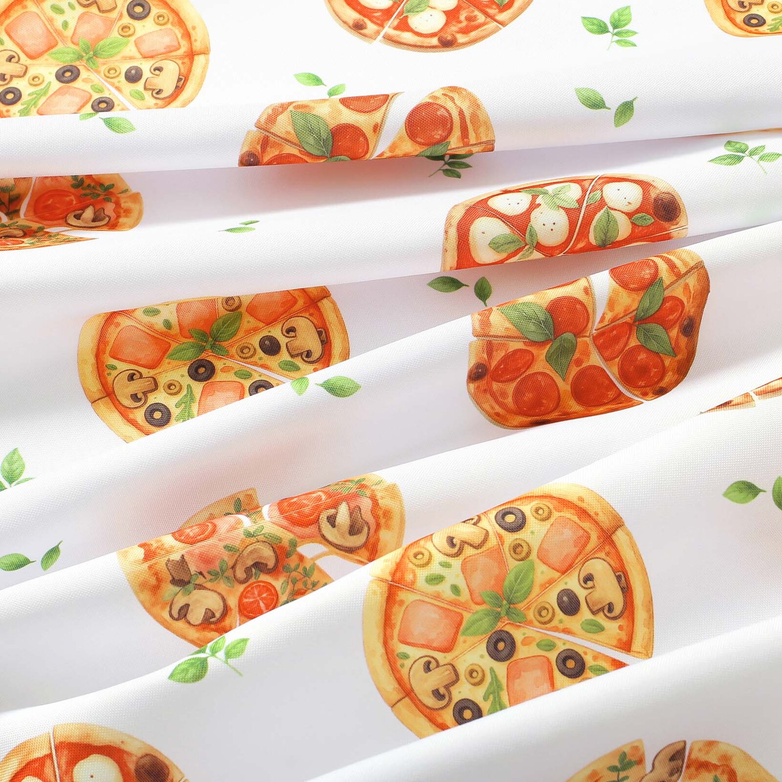Ovaal teflon tafelkleed - Heerlijke pizza
