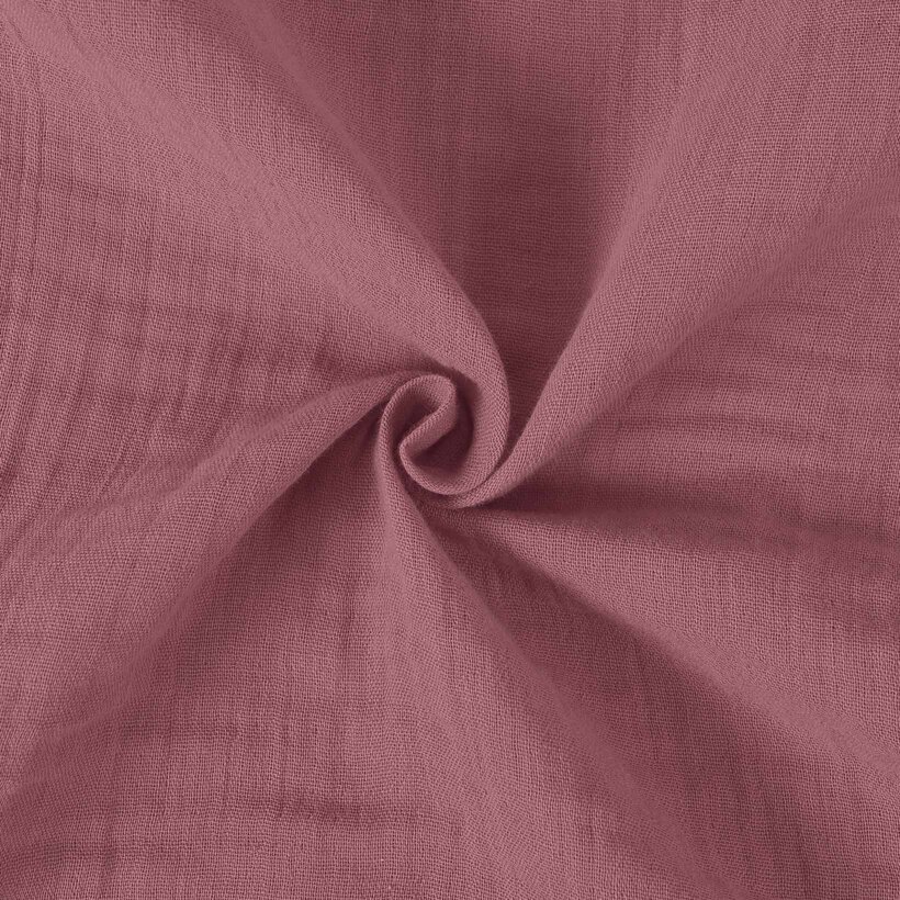 Mousseline stof - pastel wijnrood