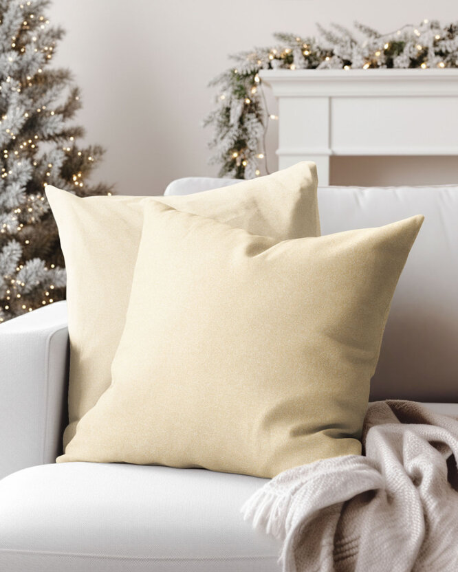 Decoratieve exclusieve kussensloop - goud met glitters