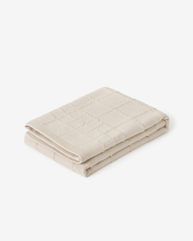 Badstof theedoek - beige