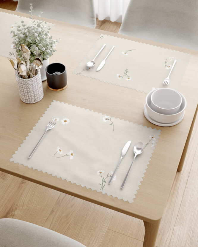 Teflon tafelplacemat - Madeliefjes - set van 2 stuks