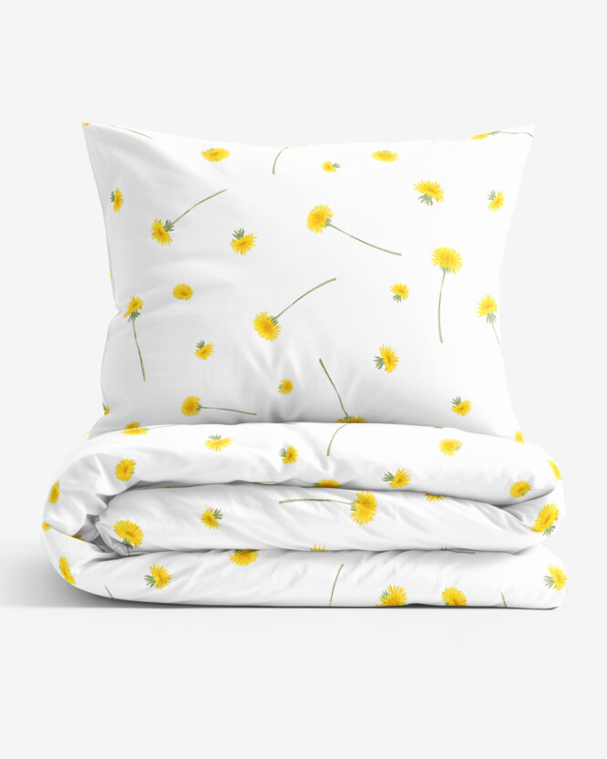 Katoenen beddengoed - Paardenbloemen