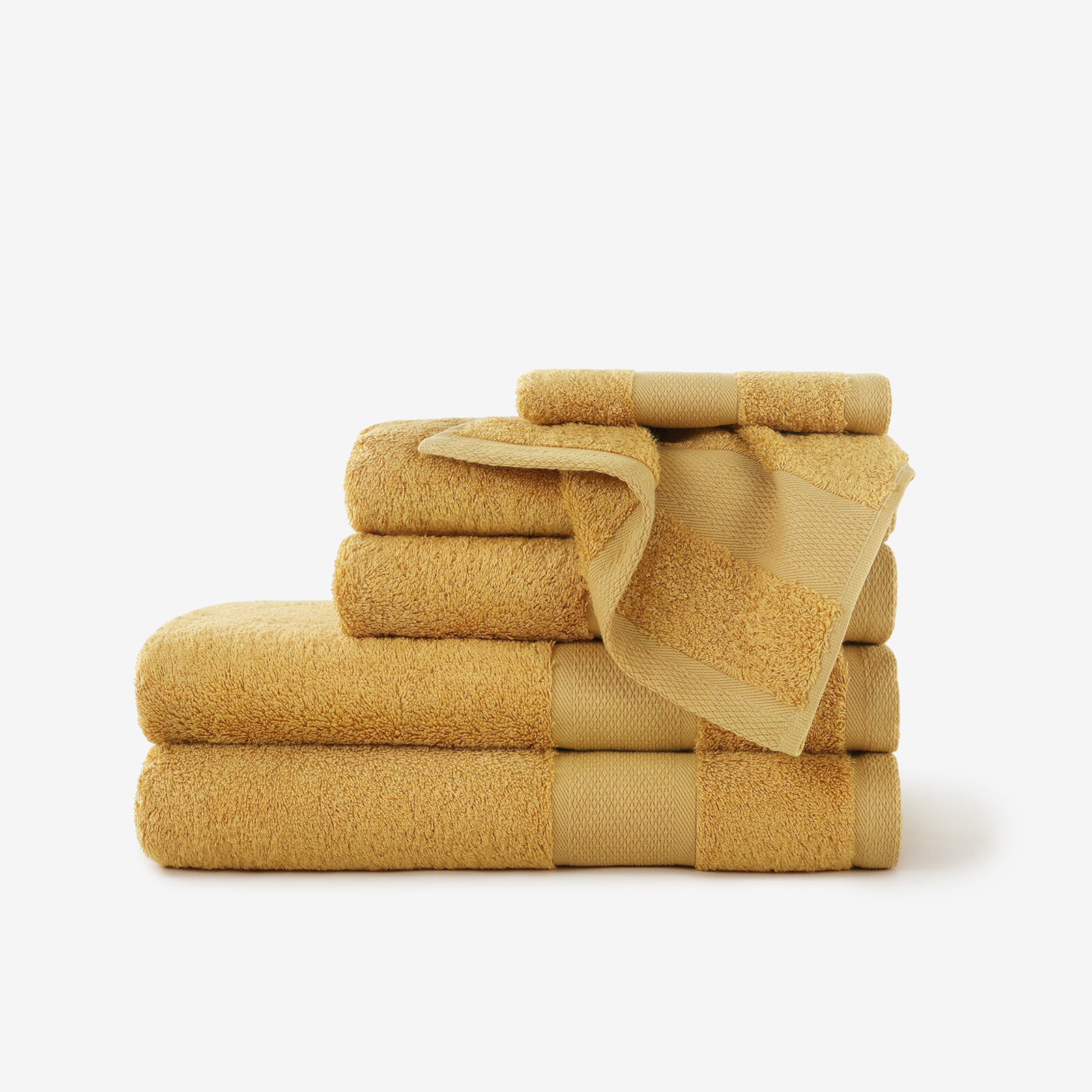 Bamboe handdoek/badhanddoek - goud