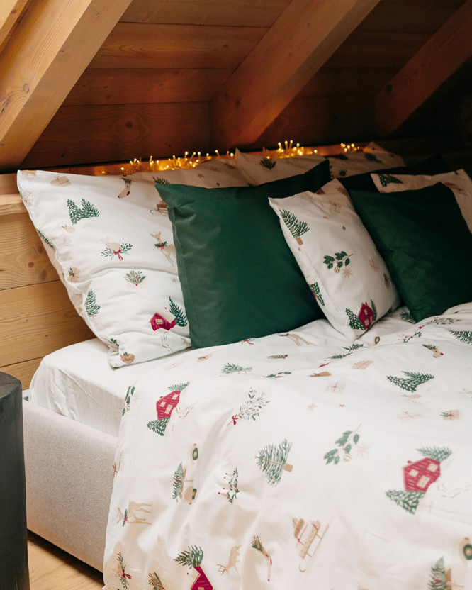 Kerst katoenen beddengoed - Traditionele Kerst (buitenland)