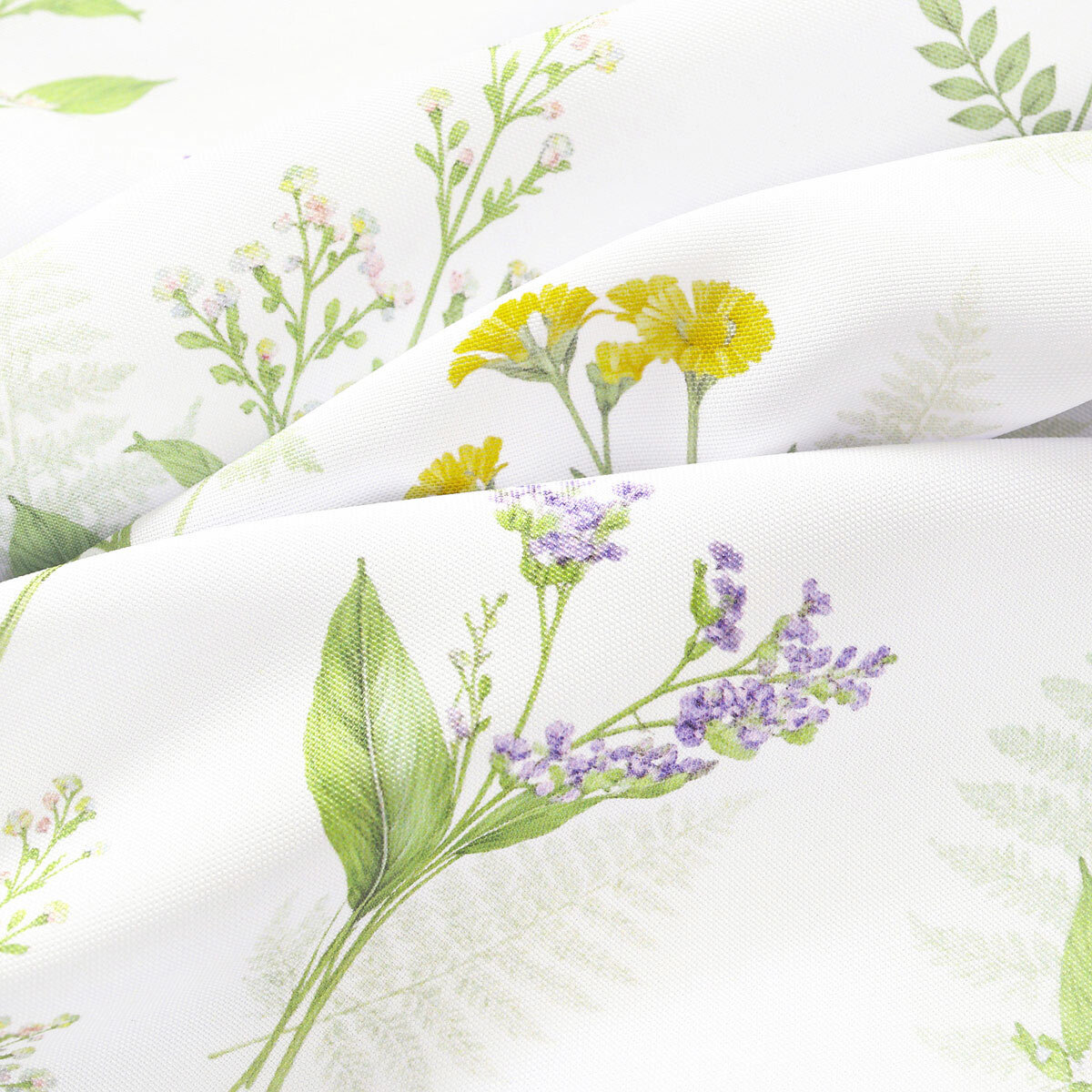 Stof met tefloncoating voor tafelkleden - Bosbloemen