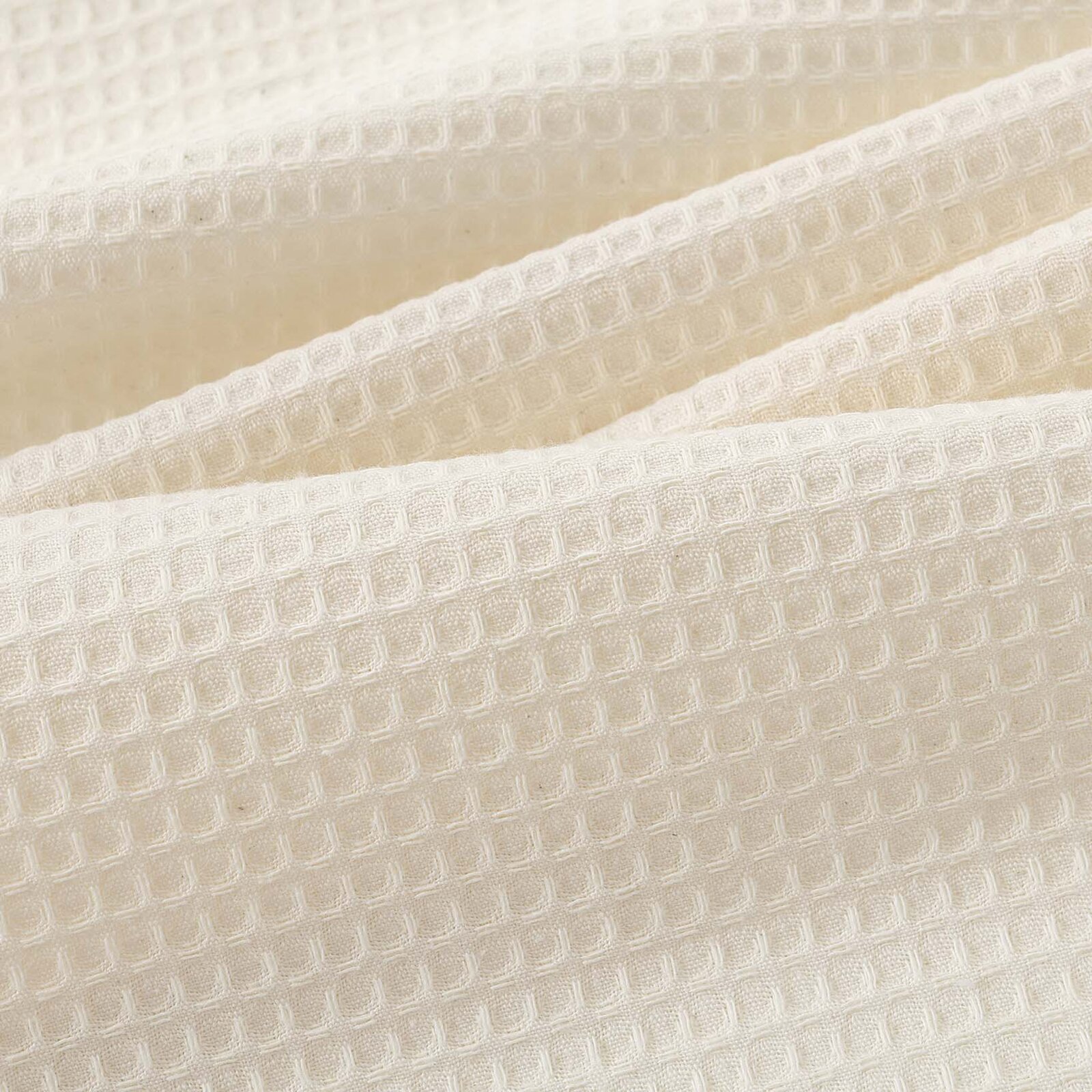 Geborduurde keuken wafel theedoek - Peperkoek op crème